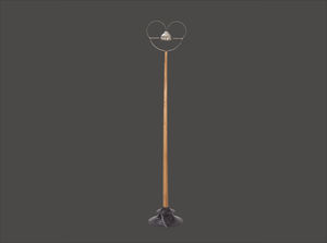 floor-standing lamp / traditional / marble / brass