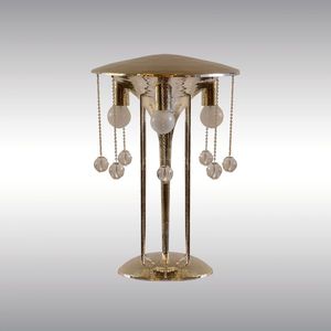 table lamp / traditional / brass / LED