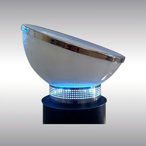 table lamp / original design / glass / blown glass