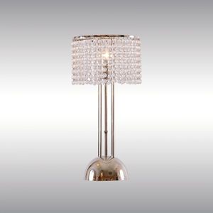 table lamp / traditional / crystal / brass