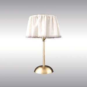 table lamp / traditional / silk / nickel
