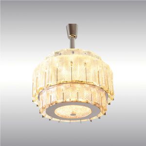 traditional chandelier / glass / metal