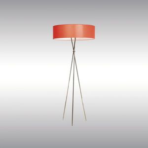 floor-standing lamp / contemporary / brass / tripod