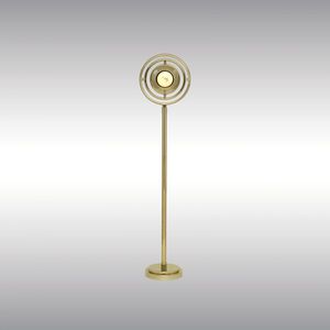 floor-standing lamp / traditional / brass / silver