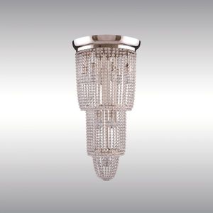 traditional chandelier / crystal / brass / LED