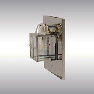 traditional wall light / brass / nickel / crystal