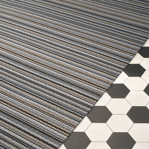 contemporary rug / striped / cotton / paper yarn