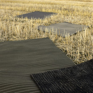 contemporary rug / striped / cotton / paper yarn