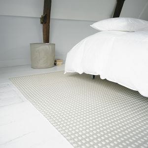 contemporary rug / striped / cotton / paper yarn