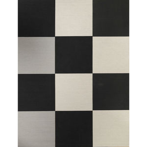 contemporary rug / geometric / paper yarn / rectangular