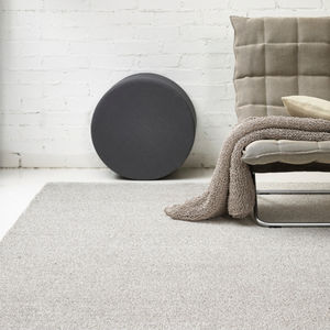 contemporary rug / plain / wool / linen