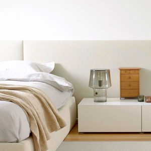 double bed headboard / contemporary / fabric / upholstered