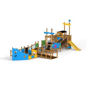 Playground Play Structure Jungle Village Castle Lars Laj Wooden