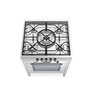 gas range cooker / electric / cast iron / stainless steel