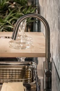 stainless steel mixer tap / kitchen / 1-hole