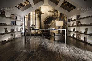 indoor tile / floor / quartzite / polished