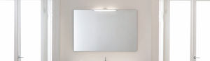 wall-mounted mirror / contemporary / rectangular / illuminated