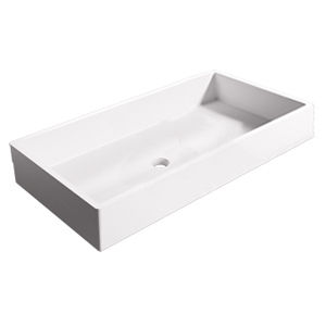 countertop washbasin / rectangular / contemporary