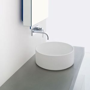 countertop washbasin / round / contemporary