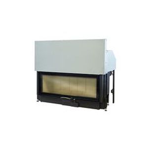 wood closed hearth / 1-sided / metal