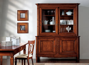 traditional china cabinet / wooden