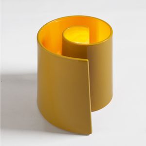 table lamp / original design / ceramic / yellow