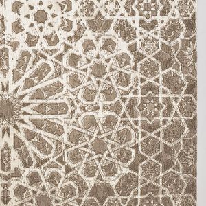 contemporary rug / geometric pattern / arabesque / polyester