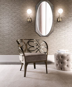 traditional armchair / iron