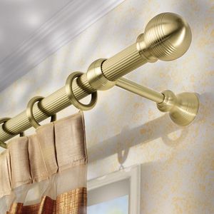 brass curtain rod