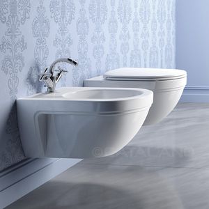 wall-hung bidet / ceramic