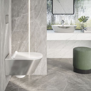 wall-hung toilet / ceramic / rimless