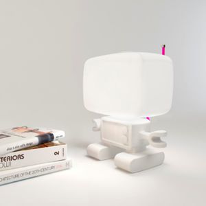 table lamp / original design / polyethylene / metal