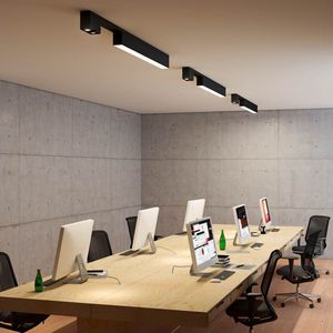 hanging light fixture / surface-mounted / LED / linear