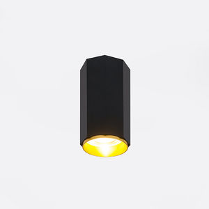 contemporary ceiling light / aluminum / LED / black