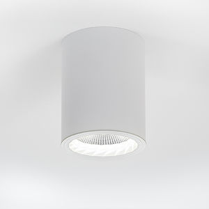 contemporary ceiling light / round / aluminum / LED