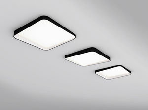 contemporary ceiling light / round / square / metal