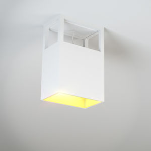 contemporary ceiling light / rectangular / aluminum / LED