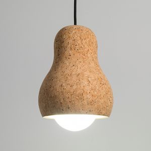 pendant lamp / contemporary / cork / LED