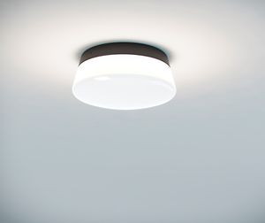 contemporary ceiling light / round / glass / aluminum