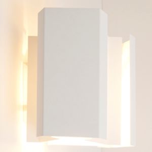 contemporary wall light / metal / LED / rectangular