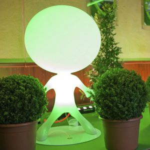 floor lamp / original design / polyethylene / metal