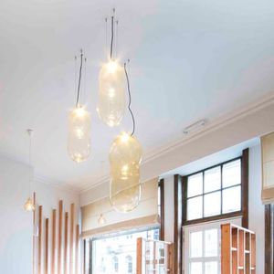 pendant lamp / contemporary / glass / metal