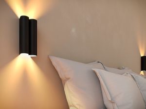 contemporary wall light / aluminum / steel / LED