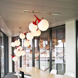 pendant lamp / original design / polyethylene / metal