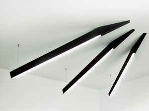 hanging light fixture / LED / linear / aluminum