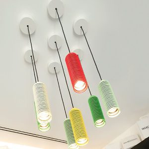 pendant lamp / contemporary / stainless steel / steel