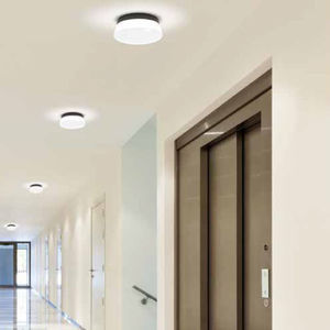 contemporary ceiling light / round / glass / aluminum