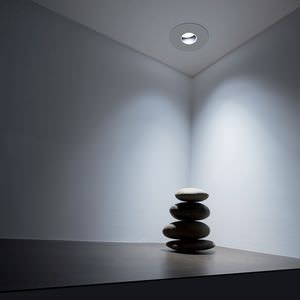 recessed downlight / LED / halogen / round