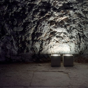 floor lamp / contemporary / metal / glass