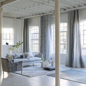 upholstery fabric / for curtains / patterned / cotton